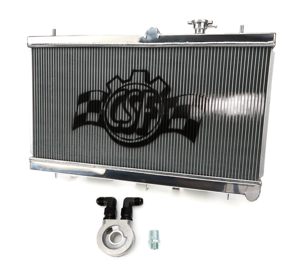CSF All Aluminum Radiator with Oil Cooler - Subaru Impreza 2.5L- (02-07)