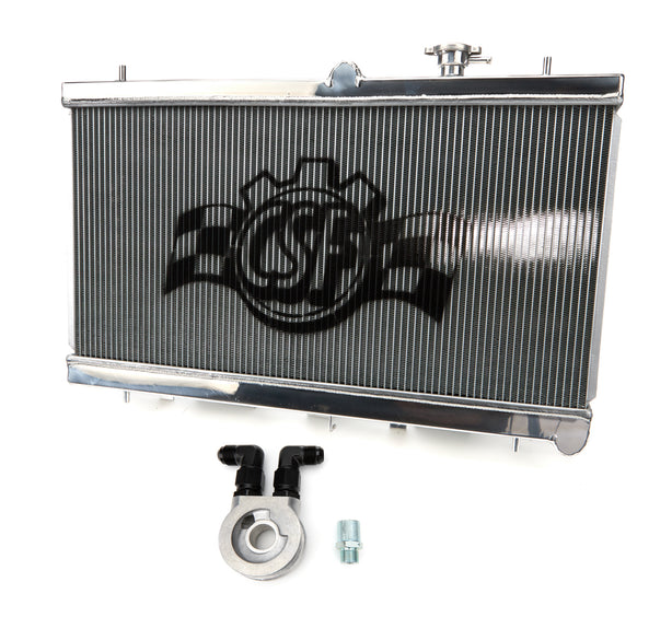 CSF All Aluminum Radiator with Oil Cooler - Subaru Impreza 2.5L- (02-07)